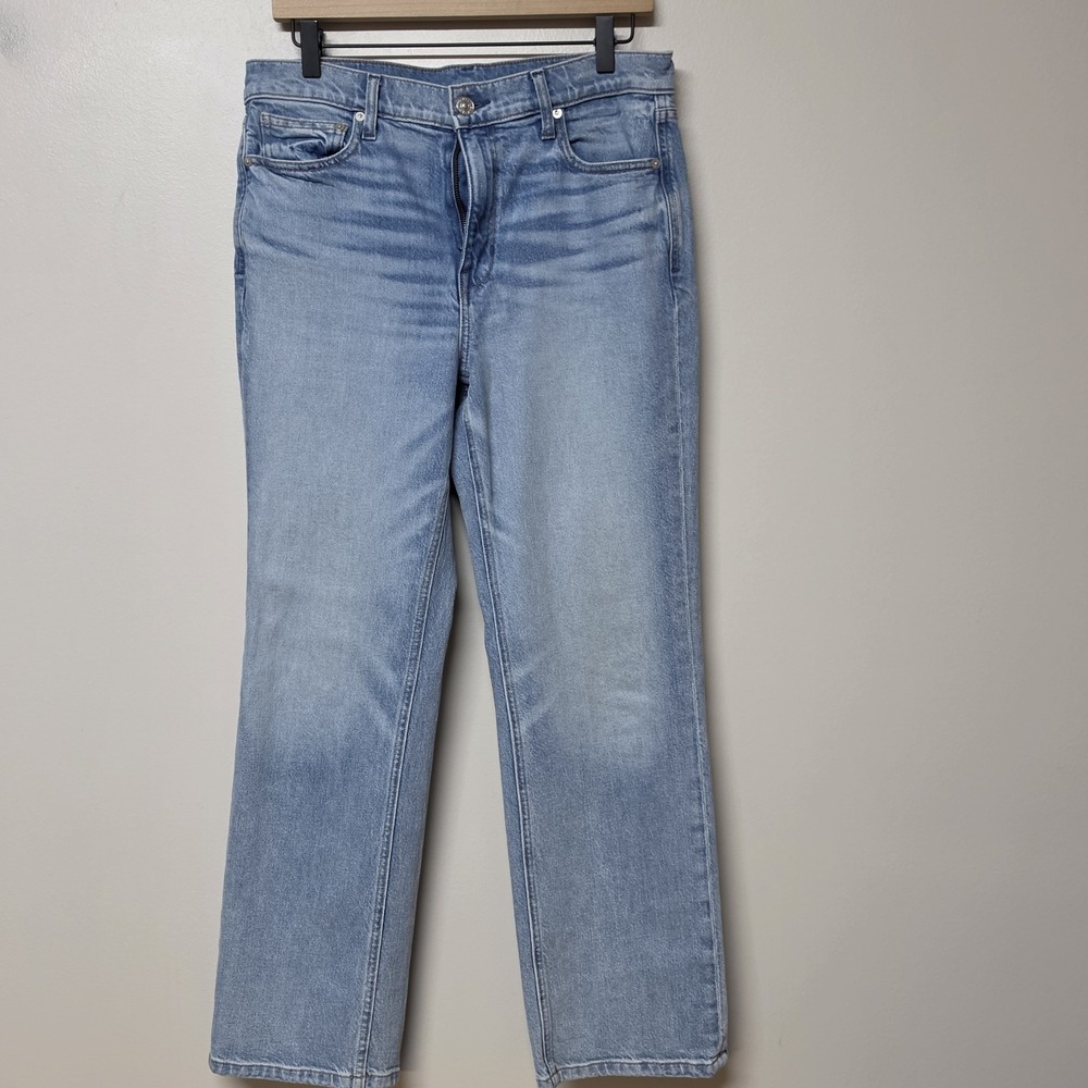AYR The Roadie Wide Leg Jeans Light Wash Blue High Rise Denim Size 29 Womens